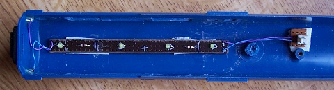 Power car saloon lighting