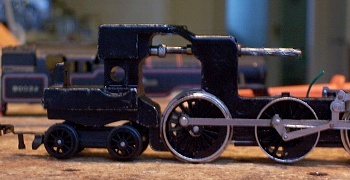 Drifting out the brass tube