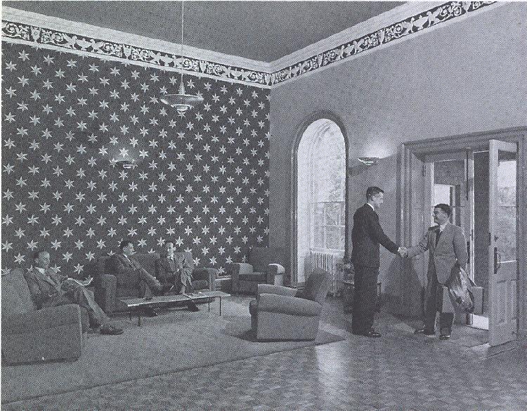 The entrance hall in work study days