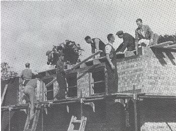 Constructing a brick built outbuilding