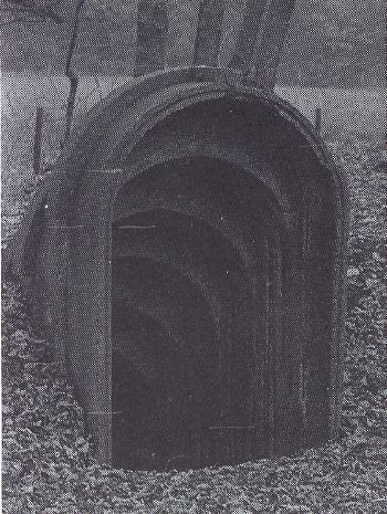 Air raid shelter entrance